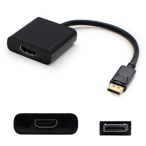 Add-On Computer AddOn Bulk 5 Pack Displayport to HDMI Adapter Converter Cable - M/F - 8" DisplayPort/HDMI A/V Cable for Audio/Video Device, Monitor, TV - First End: 1 x DisplayPort Male Digital Audio/Video - Second End: 1 x HDMI Female Digital Audio/Vide