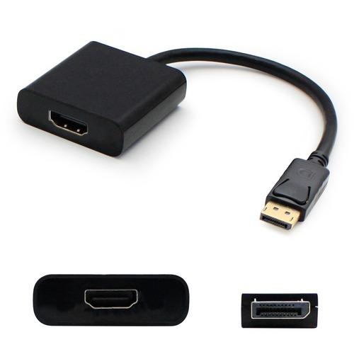 Add-On Computer AddOn Displayport to HDMI Adapter Converter Cable - Male to Female - DisplayPort/HDMI A/V Cable for Audio/Video Device, Monitor, TV - First End: 1 x DisplayPort Male Digital Audio/Video - Second End: 1 x HDMI Female Digital Audio/Video -