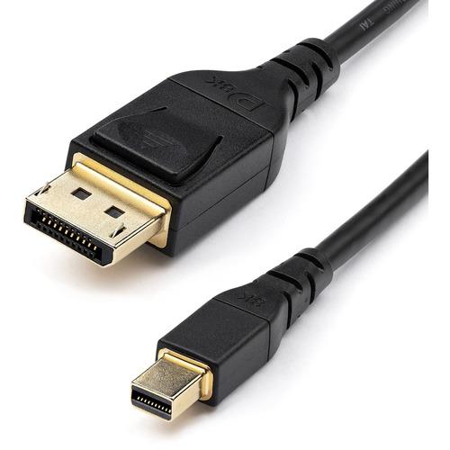 StarTech.com 3ft 1m VESA Certified Mini DisplayPort to DisplayPort 1.4 Cable, 8K 60Hz HBR3 HDR, Super UHD 4K 120Hz, mDP to DP Slim Cord - 3.3ft VESA Certified mini DP to DisplayPort 1.4 cable | 8K 60Hz (7680x4320) or 4K 120Hz w/DSC 1.2 | HDR HBR3 HDCP 2.