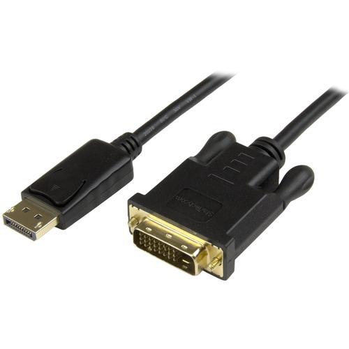 StarTech.com DisplayPort to DVI Converter Cable - DP to DVI Adapter - 3ft - 1920x1200 - Eliminate clutter by connecting your PC directly to the monitor using this short adapter cable - Works with DP computers like HP EliteBook 840 & HP Zbook 15 and DVI m