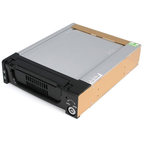 StarTech.com StarTech.com Aluminum Black SATA Hard Drive Drawer - Storage mobile rack - black - Turns any 3.5in SATA hard drive into a rugged, hot-swap storage solution for a 5.25in bay - 3.5in sata mobile rack - hard drive mobile rack - hdd moble rack -