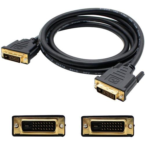 Add-On Computer AddOn Bulk 5 Pack 6ft (1.8M) DVI-D to DVI-D Dual Link Cable - M/M - 6 ft DVI Video Cable for Video Device, Monitor, TV, Projector, Notebook - First End: 1 x DVI-D (Dual-Link) Male Digital Video - Second End: 1 x DVI-D (Dual-Link) Male Dig