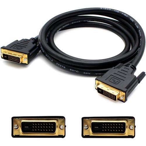 Add-On Computer AddOn 6ft (1.8M) DVI-D to DVI-D Dual Link Cable - Male to Male - 6 ft DVI Video Cable for Video Device, Monitor, Projector, Notebook, TV - First End: 1 x DVI-D (Dual-Link) Male Digital Video - Second End: 1 x DVI-D (Dual-Link) Male Digita