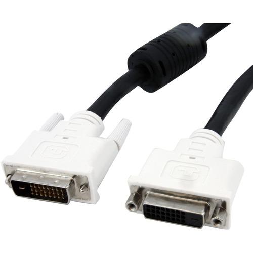 StarTech.com 10 ft DVI-D Dual Link Monitor Extension Cable - M/F - Extend the connection distance between your DVI-D digital devices by 10ft - 10 ft DVI Male to Female Cable - 10ft DVI-D Extension Cable - 10 ft DVI Dual Link Extension Cable - DVI-D Dual