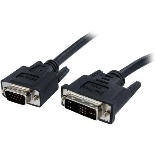 StarTech.com StarTech.com Analog Flat Panel Display Cable - Monitor cable - VGA - HD-15 (M) - DVI-A (M) - 1.8 m - Connect analog or dual mode Flat Panel Displays to a PC or Mac with a DVI Analog Video Card - 6ft dvi to vga - dvi to vga adapter - 6ft dvi