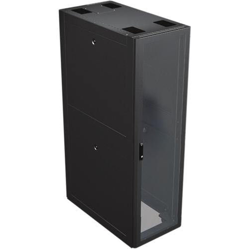 Vertiv DCE Rack - Server Cabinet 24U H x 600-mm W x 1100-mm D (E24611) - For PDU, Server - 24U Rack Height x 19" (482.60 mm) Rack Width - Floor Standing - Black Powder Coat - Steel - 1133.98 kg Dynamic/Rolling Weight Capacity - 1360.78 kg Static/Stationa