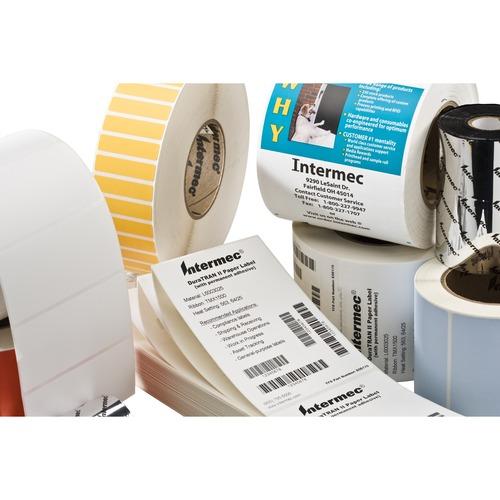 Intermec Duratran II Cold Temperature Labels - 4" Width x 6" Length - Cold Temperature Adhesive - Rectangle - Thermal Transfer - 979 / Roll - 4 Roll