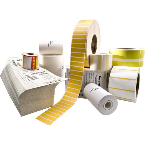 Intermec Duratherm II Synthetic Label (Half Printed Yellow) - 2" x 1 1/4" Length - Rectangle - Direct Thermal, Thermal Transfer - Yellow - Synthetic - 1985 / Roll - 8 / Carton