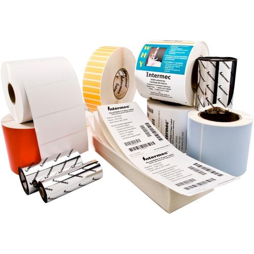 Intermec DuraTRAN II Gloss Polyester Label - 3" Width x 1" Length - Permanent Adhesive - Rectangle - Thermal Transfer - Polyester - 5333 / Roll - 4 / Case