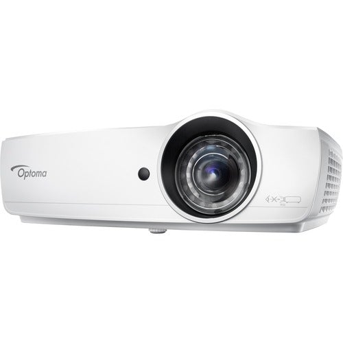 Optoma EH460ST 3D Ready Short Throw DLP Projector - 16:9 - 1920 x 1080 - Rear, Ceiling, Front - 1080p - 2500 Hour Normal Mode - 3500 Hour Economy Mode - Full HD - 20,000:1 - 4200 lm - HDMI - USB - 3 Year Warranty