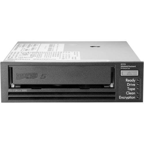 HPE LTO-5 Ultrium 3000 SAS Internal Tape Drive - LTO-5 - 1.50 TB (Native)/3 TB (Compressed) - SAS - 5.25" (133.35 mm) Width - 1/2H Height - Internal - 142.22 MB/s Native - 291.27 MB/s Compressed - Linear Serpentine - 3 Year Warranty