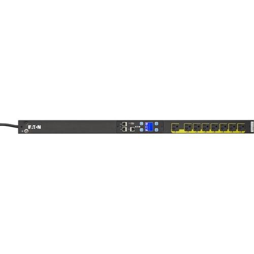 Eaton ePDU Managed 8-Outlet PDU - Switched - NEMA 5-20P, NEMA L5-20P - 8 x NEMA 5-20R - 120 V AC - 1.92 kW - Network (RJ-45) - 21U - Vertical