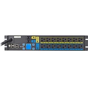 Eaton ePDU Managed 16-Outlet PDU - Switched - NEMA L5-30P - 16 x NEMA 5-20R - 120 V AC - 2.88 kW - Network (RJ-45) - 2U - Horizontal - Rack-mountable