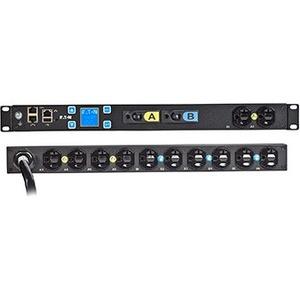 Eaton ePDU Metered EMIT03-10 12-Outlet PDU - NEMA L5-30P - 12 x NEMA 5-20R - 120 V AC - 2.88 kW - Network (RJ-45) - 1U - Horizontal