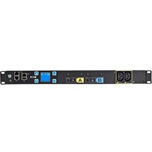 Eaton ePDU Metered EMIT04-10 12-Outlet PDU - NEMA L6-30P - 8 x IEC 60320 C13, 4 x IEC 60320 C19 - 230 V AC - 5.76 kW - Network (RJ-45) - 1U - Horizontal