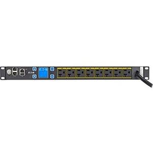 Eaton ePDU Metered 8-Outlet PDU - NEMA 5-20P - 8 x NEMA 5-20R - 120 V AC - 1.92 kW - Network (RJ-45) - 1U - Horizontal - Rack-mountable