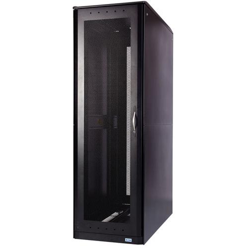 Eaton S-Series Rack: 42U, 30"W, 48"D With Divider Panel - 42U Rack Height - Black - 907.18 kg Dynamic/Rolling Weight Capacity - 997.90 kg Static/Stationary Weight Capacity