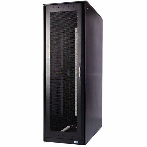 Eaton S-Series Rack: 48U, 24"W, 48"D With Divider Panel - 48U Rack Height - Black - 907.18 kg Dynamic/Rolling Weight Capacity - 997.90 kg Static/Stationary Weight Capacity