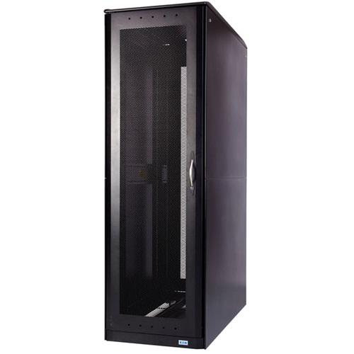 Eaton S-Series Rack: 48U, 30"W, 42"D With Divider Panel - 48U Rack Height - Black - 907.18 kg Dynamic/Rolling Weight Capacity - 997.90 kg Static/Stationary Weight Capacity