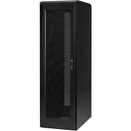 Eaton S-Series Seismic Enclosure - For Server, LAN Switch, PDU - 42U Rack Height x 19" (482.60 mm) Rack Width - Black, Black - 589.67 kg Maximum Weight Capacity