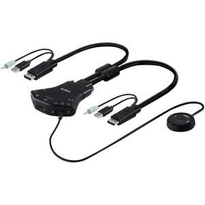 Linksys Secure 2-port Flip DP KVM with Audio, PP 3.0 - 2 Computer(s) - 1 Local User(s)USBHDMI