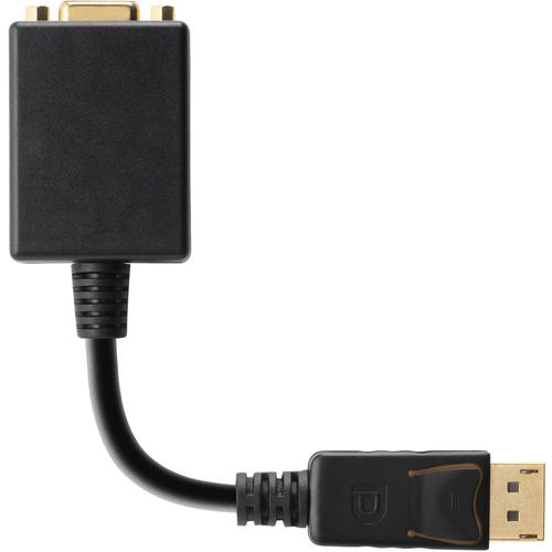 Belkin Displayport to VGA Adapter - 6" DisplayPort/VGA Video Cable for Video Device, Monitor, Projector, TV, HDTV - First End: 1 x DisplayPort Male Digital Audio/Video - Second End: 1 x HD-15 Female VGA - Black