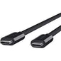 Belkin Thunderbolt 3 Cable - 3.3 ft USB Data Transfer Cable for Hard Drive, Notebook - First End: 1 x Type C Male USB - Second End: 1 x Type C Male USB - 20 Gbit/s - Black