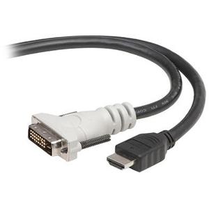 Belkin HDMI to DVI-D Cable - 3 ft HDMI Video Cable - First End: 1 x DVI-D Male - Second End: 1 x Male HDMI - Black
