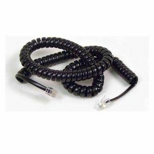 Belkin Pro Series Coiled Telephone Handset Cable - RJ-11 Male Phone - RJ-11 Male Phone - 3.66m - Black