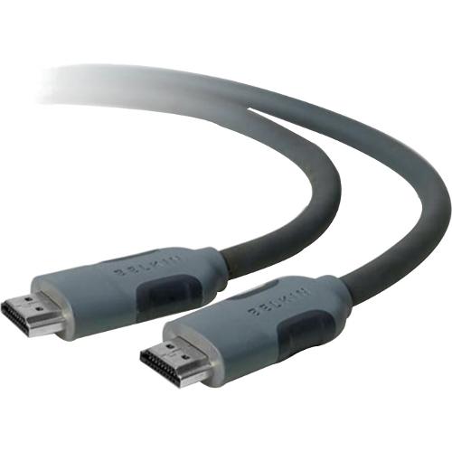 Belkin HDMI Audio/Video Cable - 6 ft HDMI A/V Cable for Audio/Video Device - HDMI Male Digital Audio/Video - HDMI Male Digital Audio/Video