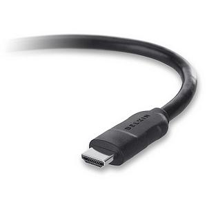 Belkin HDMI Cable - Type A Male HDMI - Type A Male HDMI - 10ft - Black