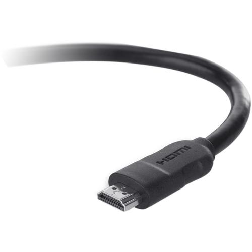 Belkin HDMI Cable - 12 ft HDMI A/V Cable for Audio/Video Device - HDMI Digital Audio/Video - HDMI Digital Audio/Video - Black