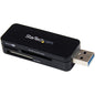StarTech.com USB 3.0 External Flash Multi Media Memory Card Reader - SDHC MicroSD - Add a compact external memory card reader to any computer with a USB 3.0 port - USB 3.0 Card Reader - Mini Card Reader - USB Flash Card Reader - External card Reader - US