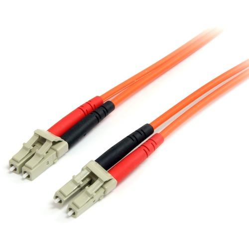 StarTech.com 1m Fiber Optic Cable - Multimode Duplex 62.5/125 - LSZH - LC/LC - OM1 - LC to LC Fiber Patch Cable - Connect fiber network devices for high-speed transfers with LSZH rated cable - 1m LC Fiber Optic Cable - 1 m LC to LC Fiber Patch Cable - 1