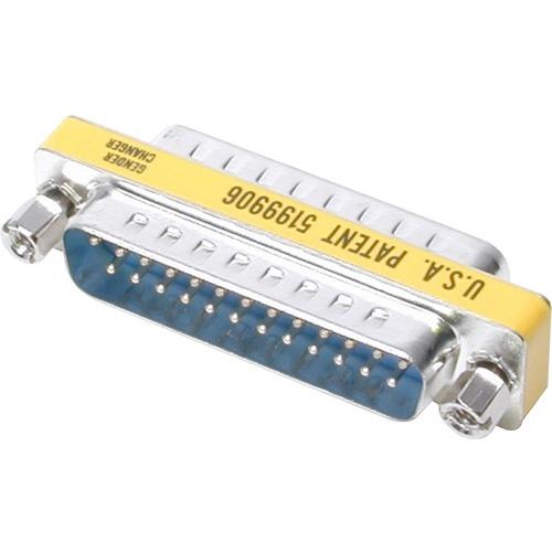 StarTech.com StarTech.com DB25 Slimline Gender Changer M/M - Cable Adapter - Convert a 25-pin female port to a 25-pin male port connector - DB25 Gender Changer - 25 pin Gender Changer - DB25 Coupler - DB25 Slimline Gender Changer M/M - DB25 (M) to DB25 (