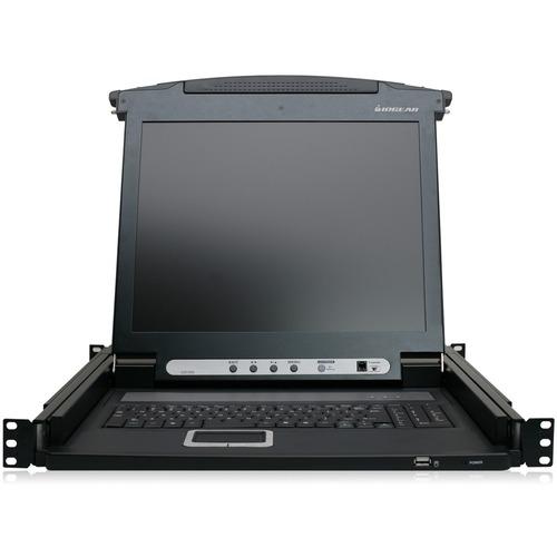 IOGEAR GCL1800 Rackmount LCD - 1 Computer(s) - 17" LCD - SXGA - 1280 x 1024 - 2 x PS/2 Port - 3 x USB - Daisy Chain - TouchPad - TAA Compliant