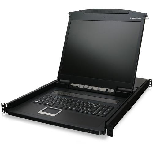 IOGEAR 8-Port 19" LCD KVM Drawer - 8 Computer(s) - 19" LCD - 1280 x 1024 - 8 - Keyboard - 1U High