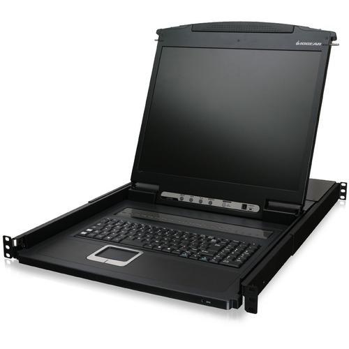 IOGEAR 16-Port 19" LCD KVM Drawer - 16 Computer(s) - 19" LCD - 1280 x 1024 - 16 - Keyboard - 1U High