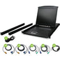 IOGEAR 16-Port 19" LCD KVM Drawer Kit with PS/2 and USB KVM Cables - 16 Computer(s) - 19" LCD - 1280 x 1024 - 16 - Keyboard - 1U High