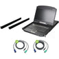 IOGEAR 16-Port 18.5" Widescreen Short Depth LCD KVM Switch - 16 Computer(s) - 18.5" LCD - HD - 1366 x 768 - 4:3 - 2 x PS/2 Port - 2 x USB - Daisy Chain - Keyboard120 V AC, 230 V AC Input Voltage - 1U High - Metal, Plastic - TAA Compliant - PuriLite