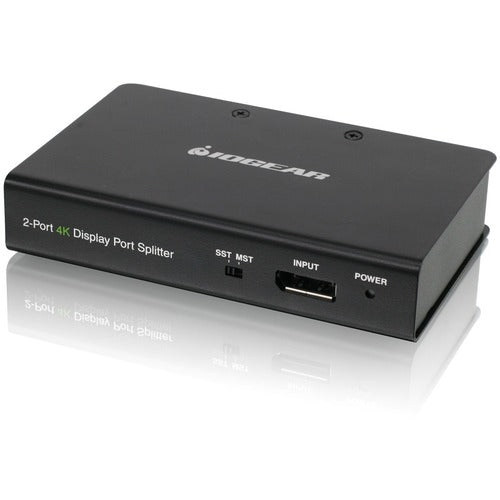 IOGEAR 2-Port DisplayPort 1.2 Graphics Splitter / Multi-Monitor MST Video Hub - 4096 x 2160 - DisplayPort - Metal
