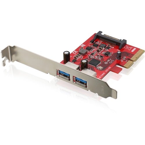 IOGEAR 2-Port SuperSpeed+ USB-A PCI-Express Card - PCI Express x4 - Plug-in Card - 2 USB Port(s) - 2 USB 3.1 Port(s) - PC - PuriLite