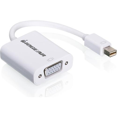 IOGEAR Mini DisplayPort to VGA Adapter Cable - Mini DisplayPort/VGA Video Cable for Video Device, iMac, Projector, MacBook, TV, Monitor - First End: 1 x Mini DisplayPort Male Digital Audio/Video - Second End: 1 x HD-15 Female VGA - 1