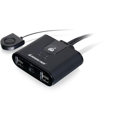 IOGEAR 2x4 USB 2.0 Peripheral Sharing Switch - USB - External - 4 USB Port(s) - 4 USB 2.0 Port(s)