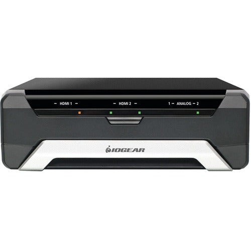 IOGEAR UpStream Pro Dual Video Capture Adapter - Functions: Video Capturing, Video Streaming, Video Mixing - USB Type B - 3840 x 2160 - USB - 1 Pack - Mac, PC - Mountable