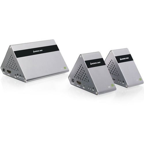 IOGEAR Ultra-Fast 60GHz Wireless 4K UHD Transmitter & Receiver Kit for 2 TVs - 1 Input Device - 2 Output Device - 40 ft (12192 mm) Range - 3 x USB - 1 - 2 - 4K UHD - 3840 x 2160 - Wireless LAN