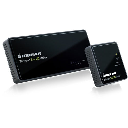 IOGEAR Wireless 5x2 HD Matrix - 1920 x 1080 - Full HD - 1080p5 x 2 - TV, Blu-ray Disc Player, DVD Player, DVR, Computer, Home Theater System - 2 x HDMI Out - Component Video In