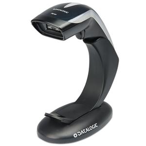 Datalogic Heron HD3430 Handheld Barcode Scanner Kit - Cable Connectivity - 270 scan/s - 15.75" (400 mm) Scan Distance - 1D, 2D - Imager - Single Line - USB - Black - Stand Included - IP40 - USB - Industrial, Retail