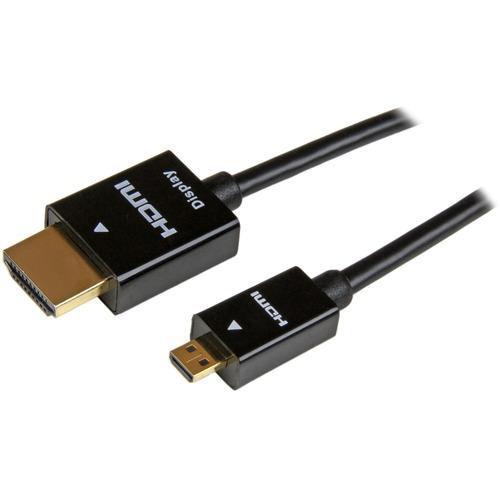 StarTech.com 5m (15ft) Active High Speed HDMI Cable - HDMI to HDMI Micro - M/M - Connect an HDMI Micro-equipped smartphone or portable device up to 5m away from your HDMI-capable TV or display, with no signal loss - 5 m Active HDMI to Micro HDMI Cable -