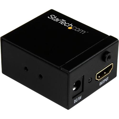 StarTech.com HDMI Signal Booster - HDMI Video Signal Amplifier - 115 ft - 1080p - 1920 x 1080 - 115 ft (35052 mm) Maximum Operating Distance - HDMI In - HDMI Out